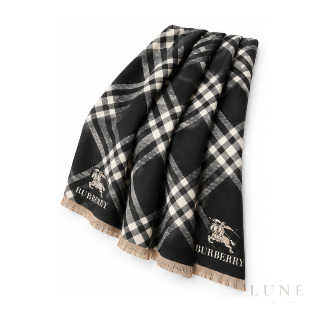 Burberry | Scarf Reversible Check Black - View 2