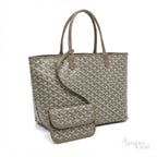 Goyard Saint Louis Tote Bag – Khaki Chevron Goyardine - View 3