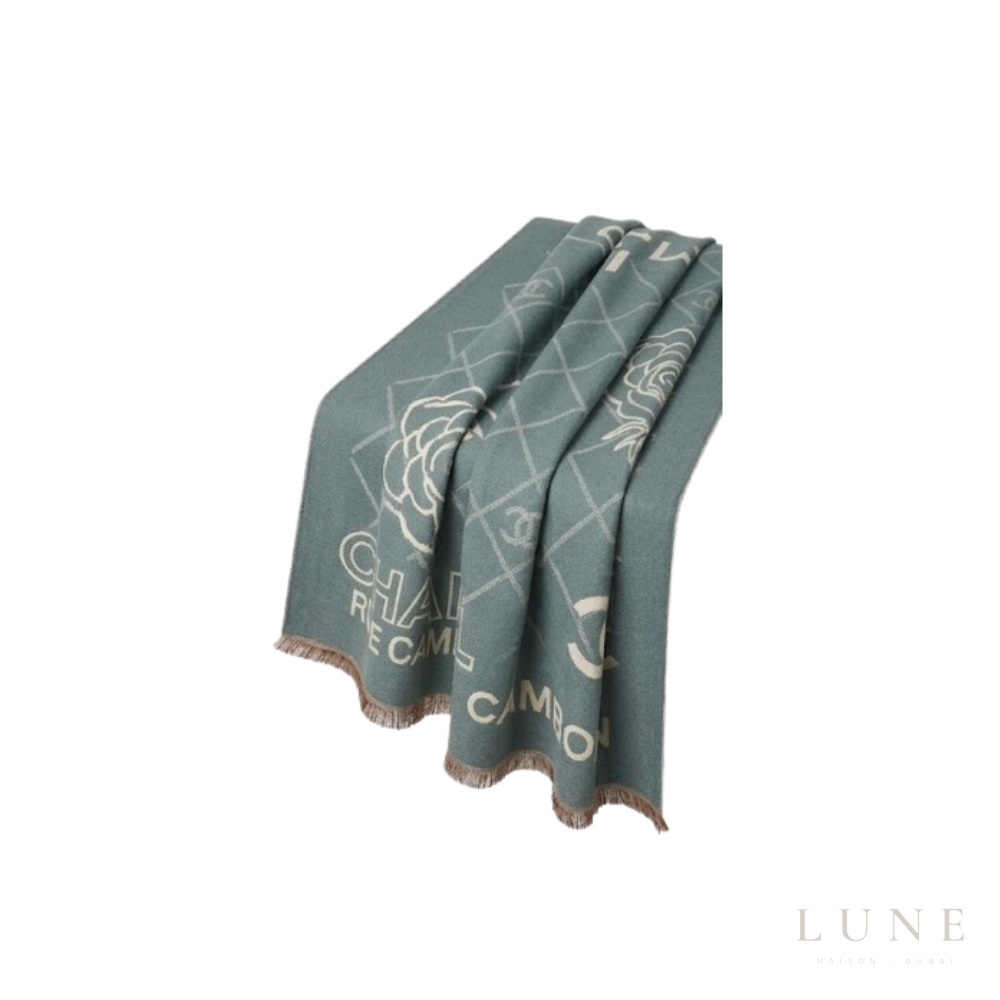 Chanel | Scarf Grid CC Monogram Sage Green - View 2