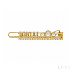 Christian Dior Pearl Studded Hair Clip