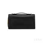 Saint Laurent Sunset Bag.made from Smooth / Crocodile-Embossed Calfskin Leather