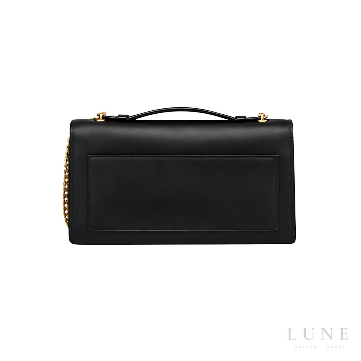 Saint Laurent Sunset Bag.made from Smooth / Crocodile-Embossed Calfskin Leather