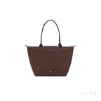 Longchamp Le Pliage Green Shoulder Tote – Mocha Brown - View 3