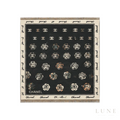 Chanel | Scarf Camellia Grid CC Logo Black - View 1
