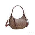 Coach Kleo Hobo Signature Canvas Khaki Brown