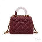 Chanel Coco Handle Bag – Burgundy - View 2