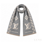 Louis Vuitton Monogram Light Scarf – Gray
