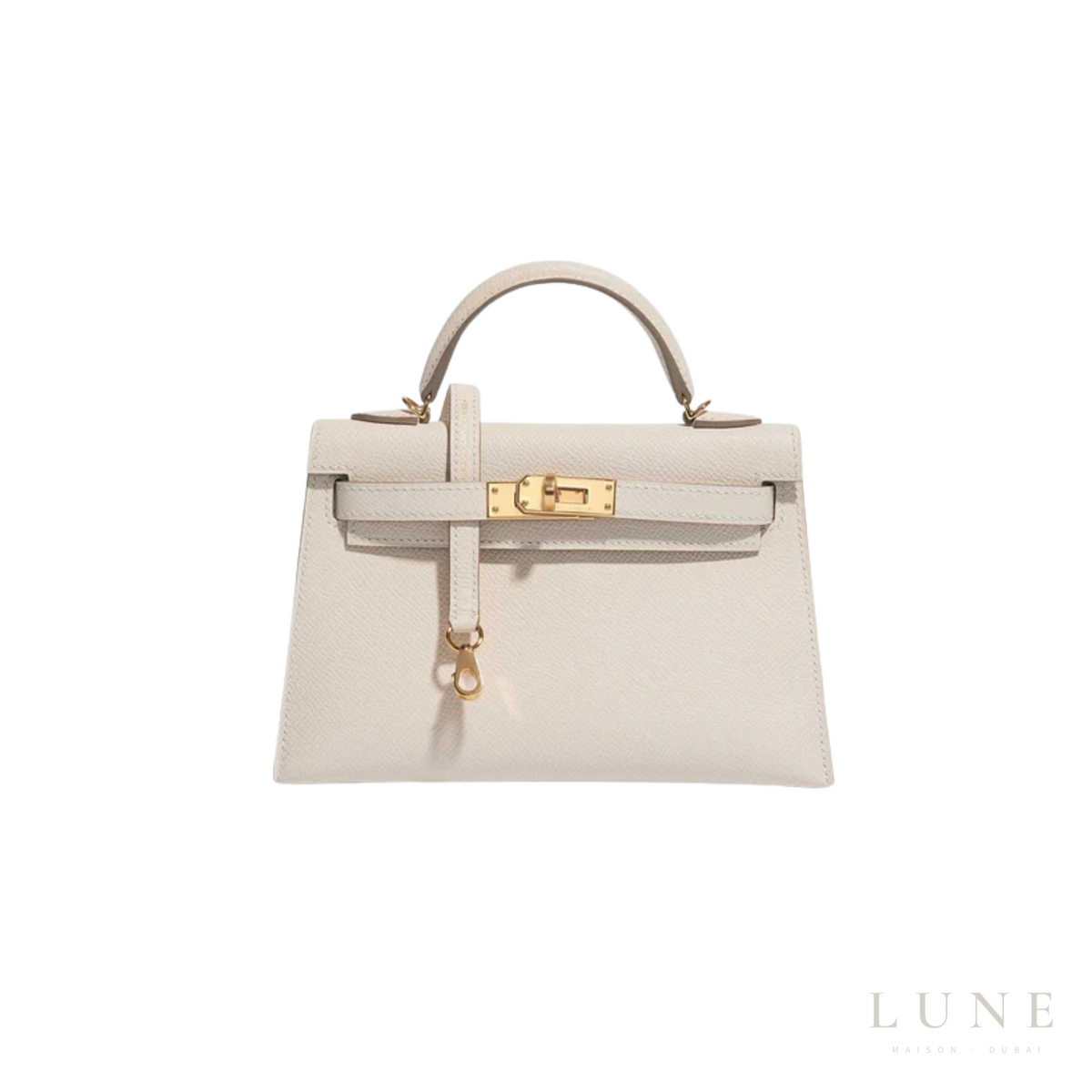 Hermès Kelly Mini White Hand Bag