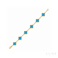 Van Cleef Motif Turqouise Bracelet