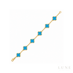 Van Cleef Motif Turqouise Bracelet