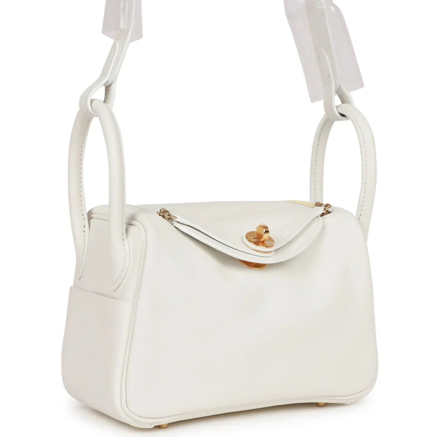 Hermès | Mini Lindy White Swift