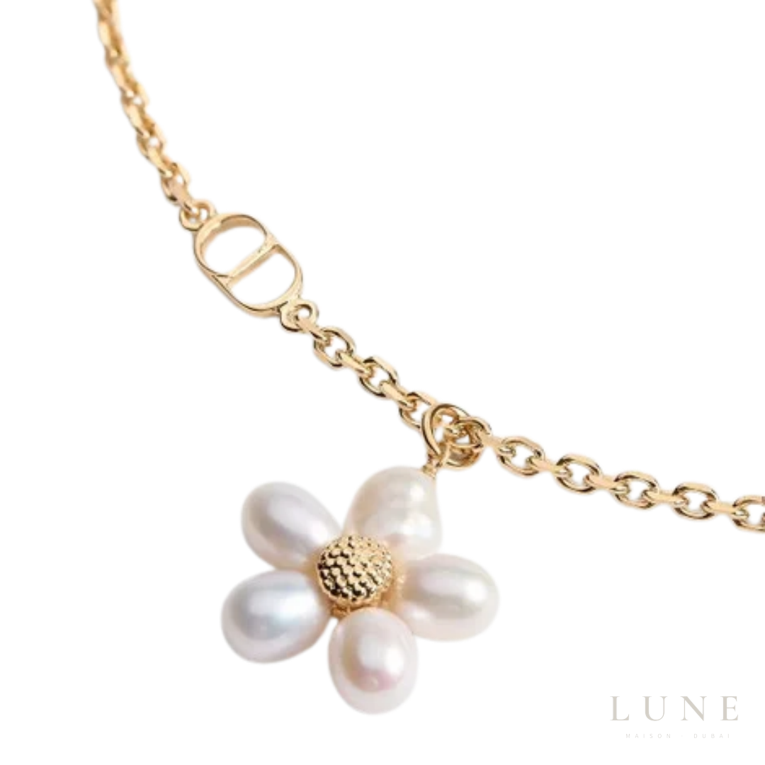 Dior Dioliviera Bloom Pearl Bracelet – Gold