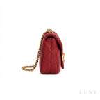Coach Quilted Tabby Bag – Burgundy - View 3