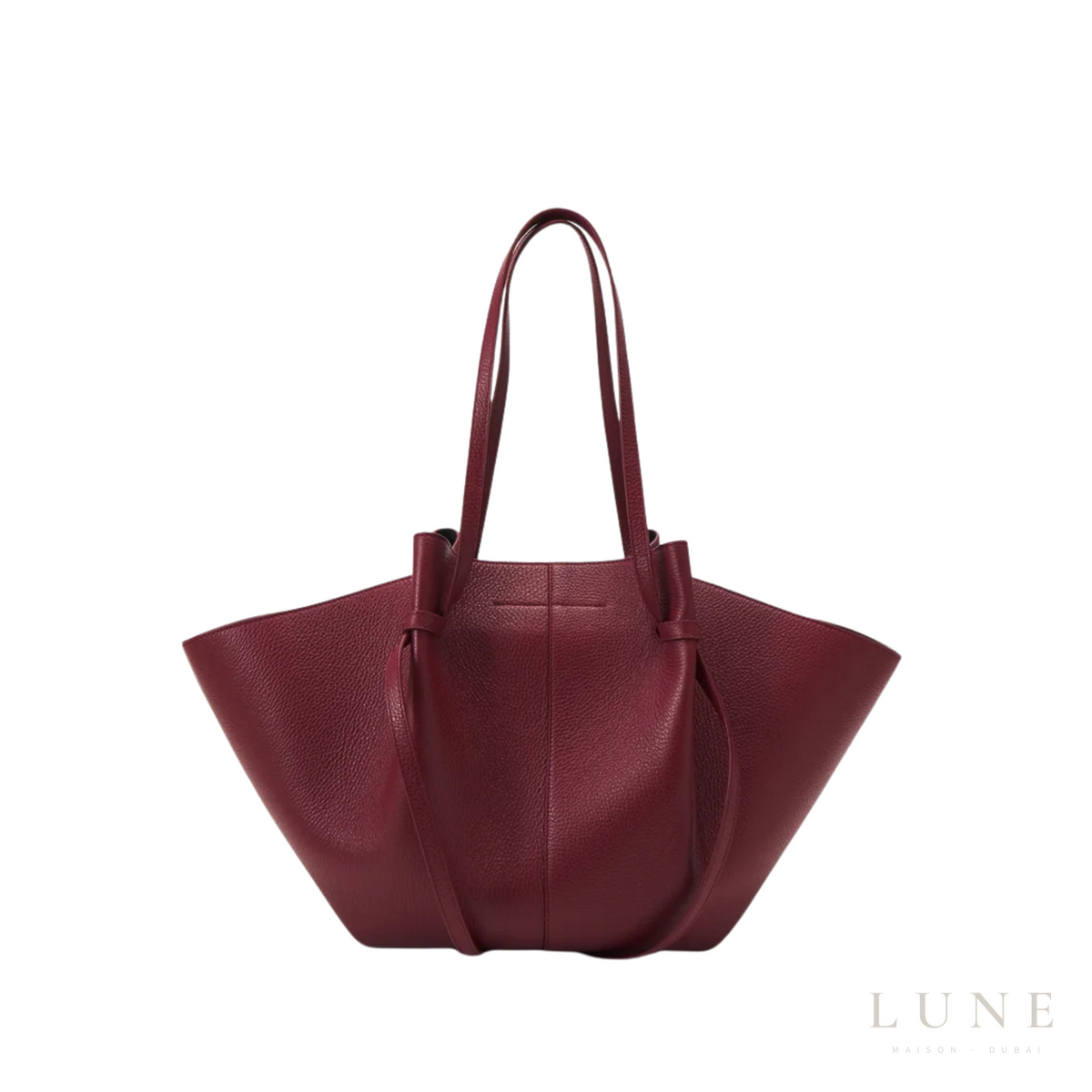 Polène Cyme Mini Bag Burgundy Ebony