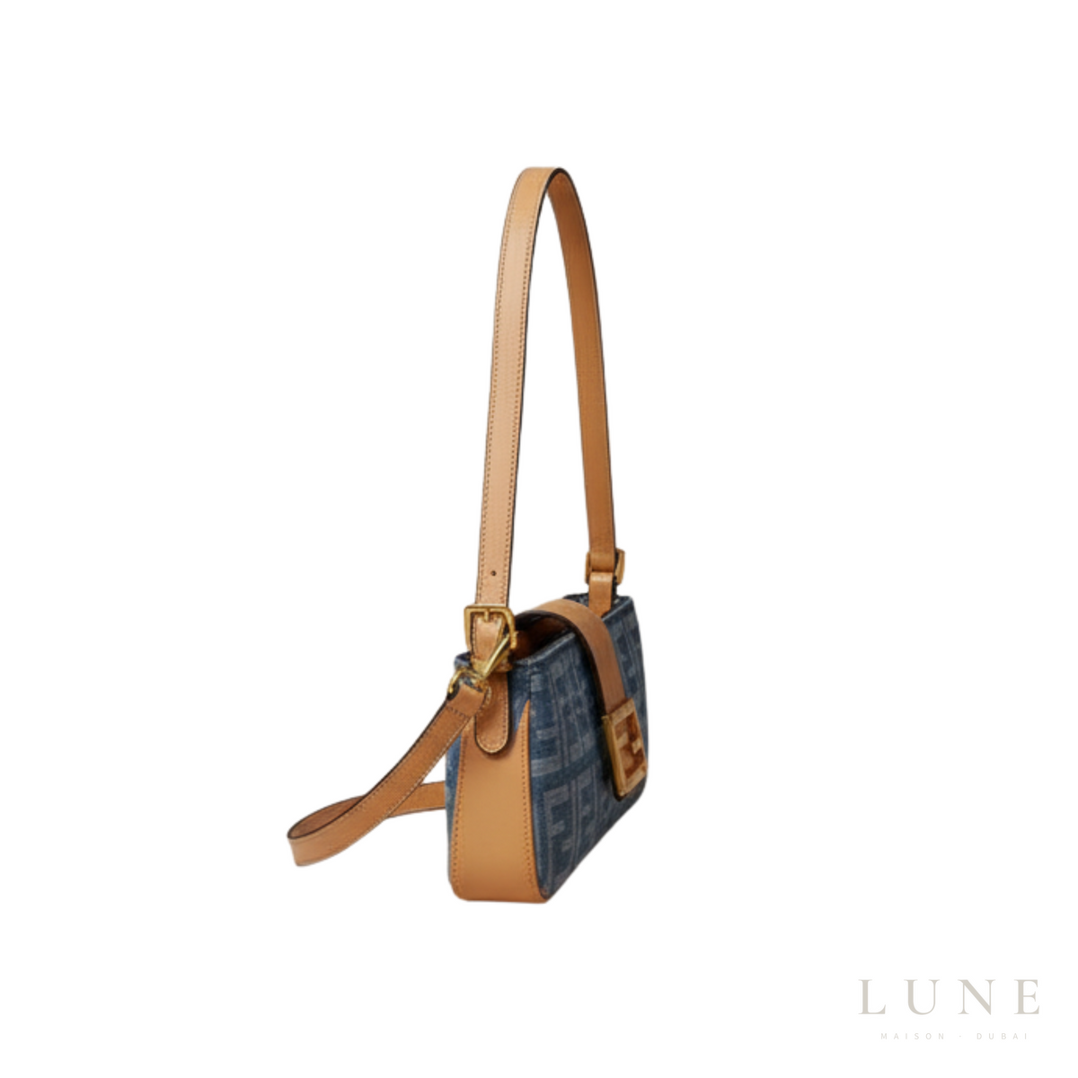 Fendi Shoulder Blue FFDenim