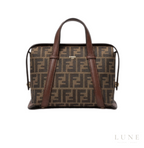 Fendi Ff Jacquard Medium Boston Bag