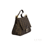 Fendi Zucca Mamma Baguette Shoulder Bag