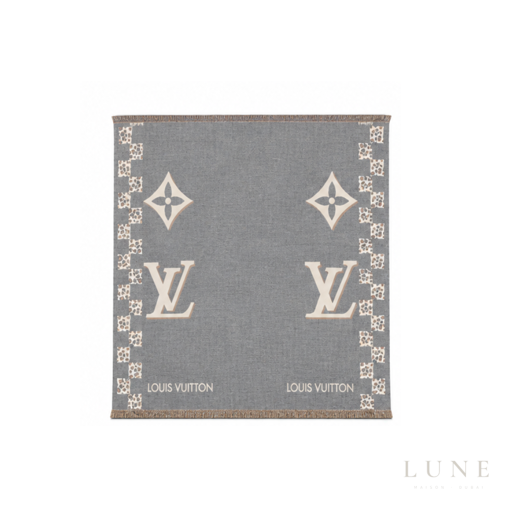 Louis Vuitton Monogram Light Scarf – Gray