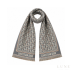 Dior Oblique Scarf – Grey