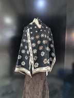 Chanel | Scarf Camellia Grid CC Logo Black - View 5