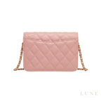 Chanel Wallet – Pink Quilted Caviar Leather - View 5