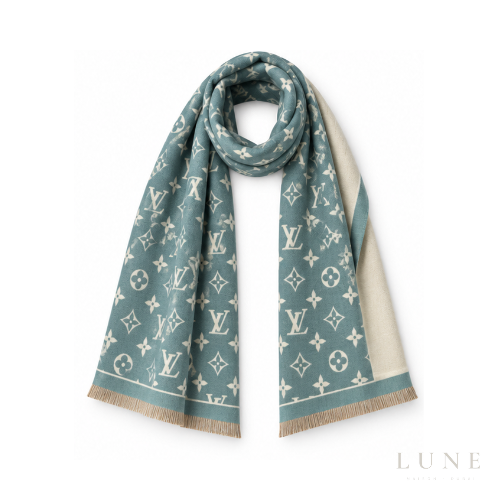 Louis Vuitton | Shawl Classic Celadon Green - View 3