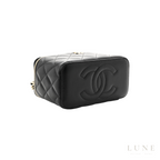 Chanel Small Vanity Case Chain Black