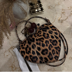 Alaïa Le Cœur Calfskin Bag – Leopard