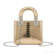 Dior Mini Lady Dior Bag – Metallic Gold - View 4