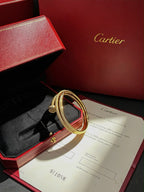 Cartier Juste un Clou Bracelet, Double, Half-Paved