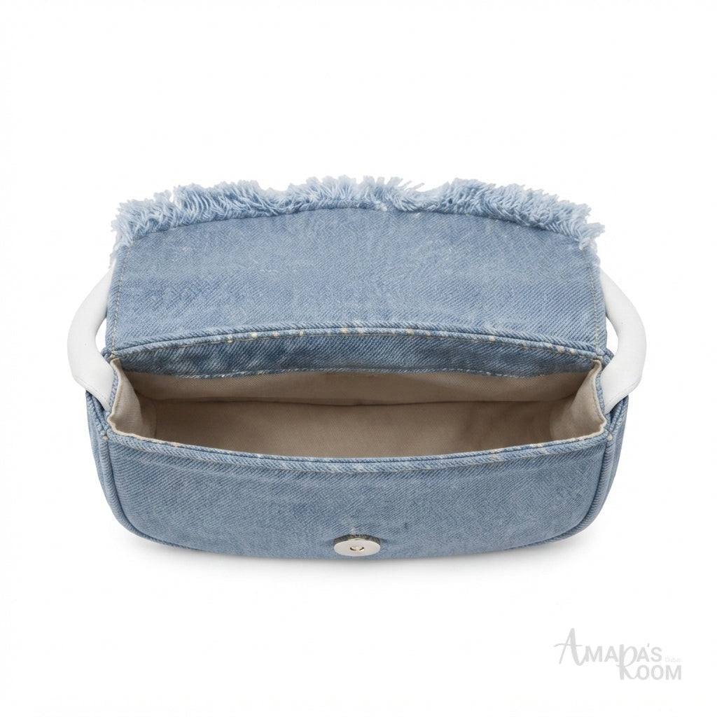 Diesel 1DR Shoulder Bag – Light Blue Denim - View 2
