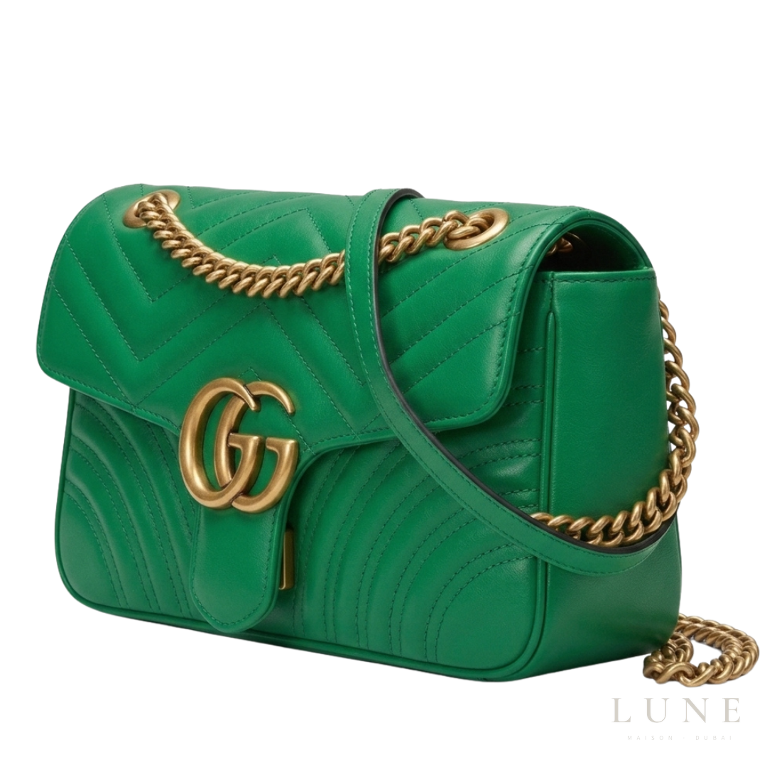 Gucci GG Marmont Shoulder Bag – Vibrant Green - View 3