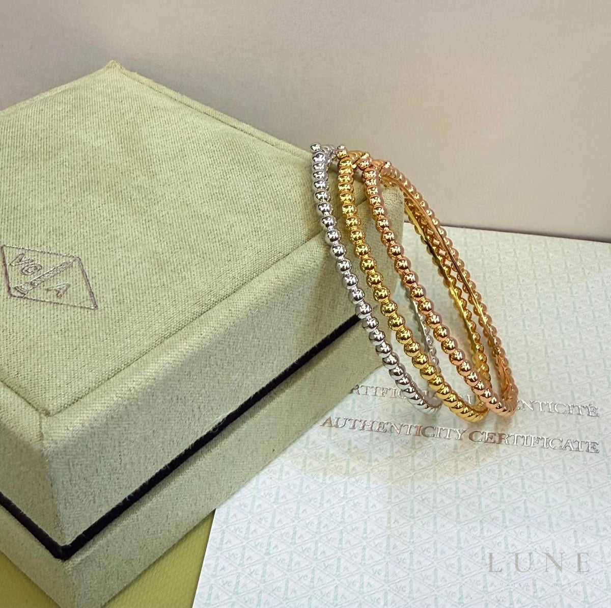Van Cleef Perlée Gold Bracelet