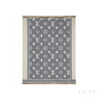 Louis Vuitton Monogram Denim Slate Scarf – Grey