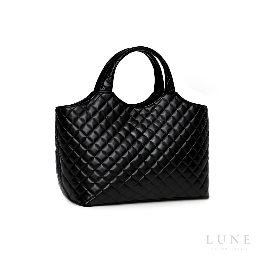 Saint Laurent Icare Maxi Quilted Lambskin Black