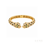Cartier Panthere De Cartier Emerald Onyx Yellow Gold Set