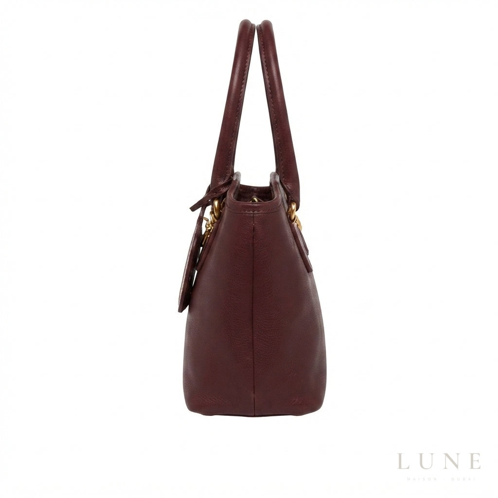 Miu Miu Aventure Nappa Leather Bag – Burgundy - View 3