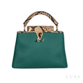 Louis Vuitton Capucines Green Python