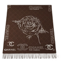 Chanel | Scarf Camellia CC Dark Brown - View 1