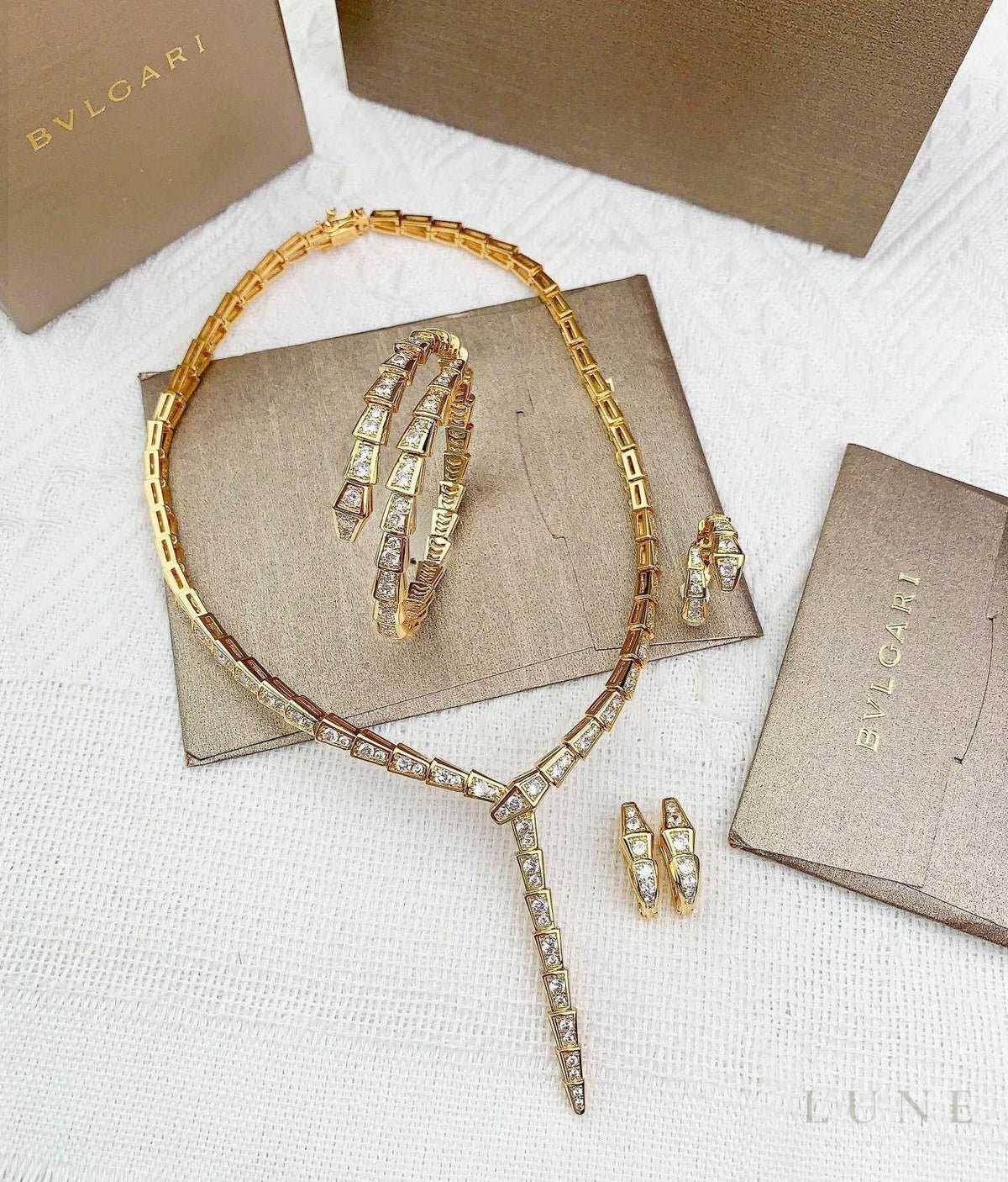 Bvlgari Serpenti Gold & Diamonds Set