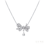 Graff Tilda's Bow Necklace White/Silver