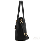 Coach Bag | Mollie Tote 25 – Black – Red