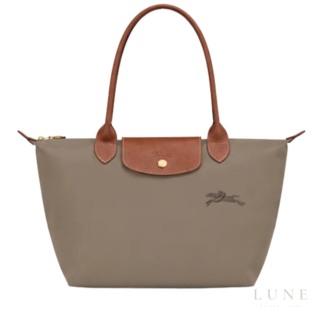 Bag | Longchamp – Le Pliage Club Shoulder Bag S – Khaki – Taupe
