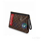 Louis Vuitton Pouch Leather Graphic Zip