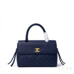 Chanel CC Turn-Lock Handbag – Black - View 1