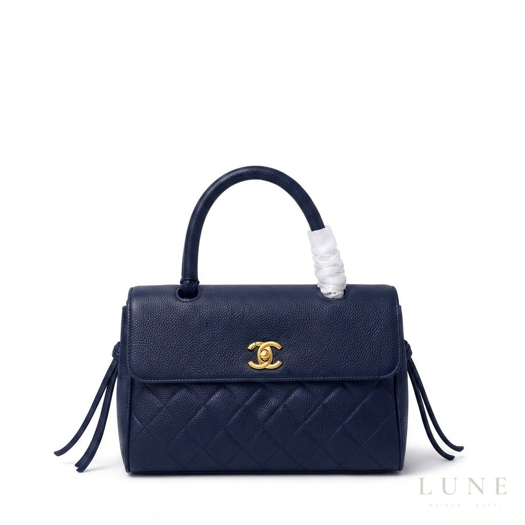 Chanel CC Turn-Lock Handbag – Black - View 1