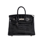 Hermès Birkin 35 Crocodile Silver Lock