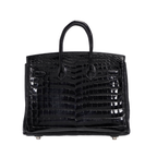 Hermès Birkin 35 Crocodile Silver Lock