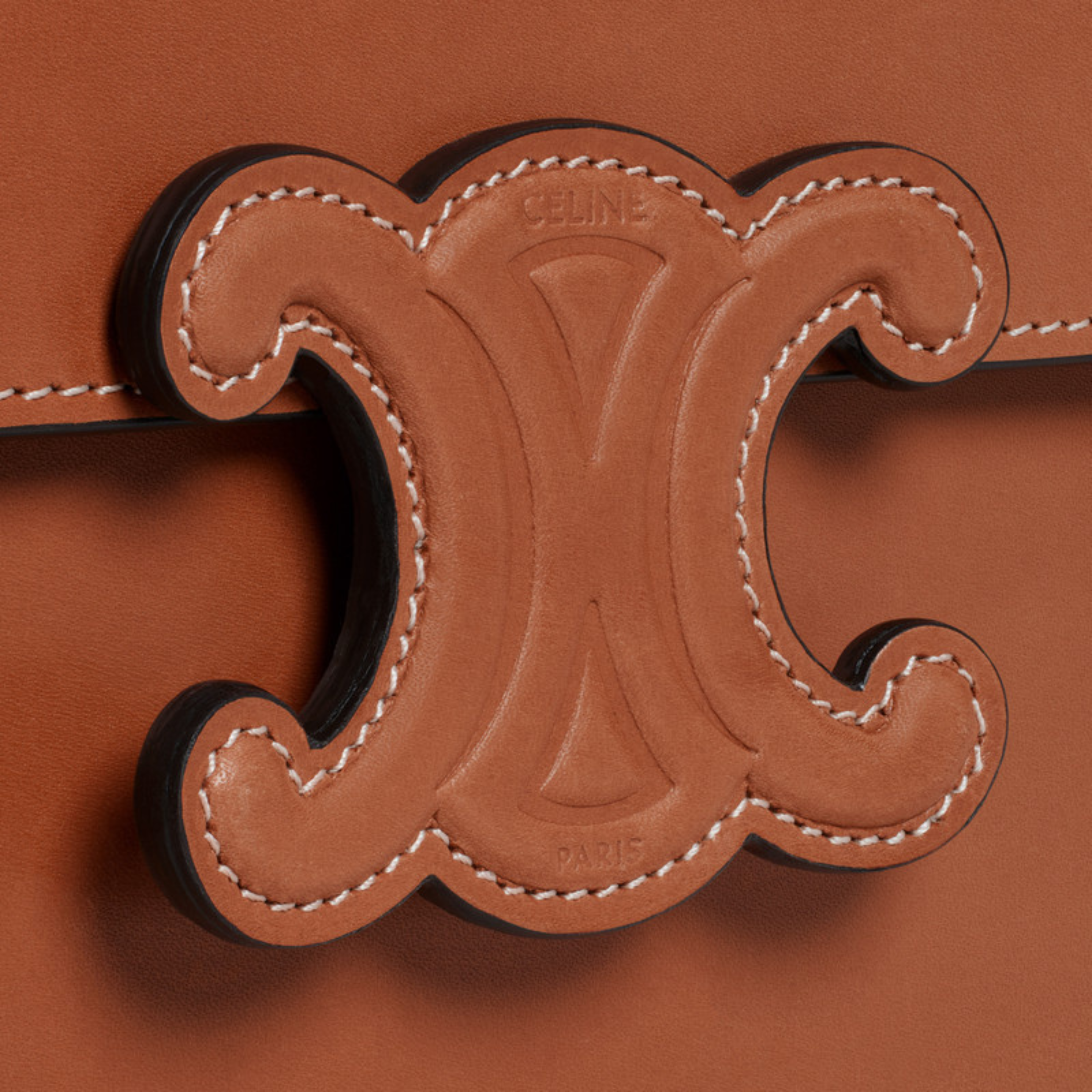 Celine Bag | Cuir Triomphe Chain Shoulder Brown