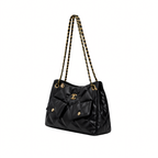 Chanel 25 Small Hobo Bag Suede Black